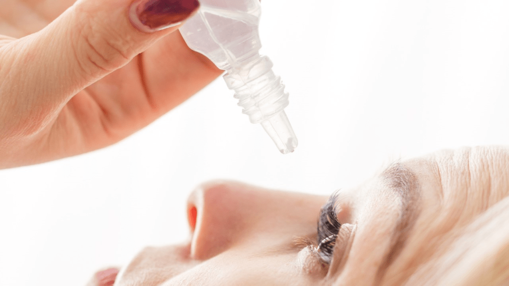 atropine eye drops to reduce blurry distance vision